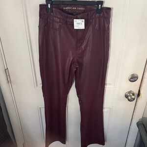 American Eagle Outfitters Maroon Boot Cut Pants